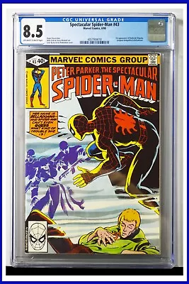 Buy Spectacular Spider-Man #43 CGC Graded 8.5 Marvel 1980 Of White Pages Comic Book. • 37.85£