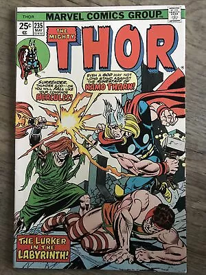 Buy Thor #235 VF/NM 9.0 Ow/white Pages Hercules Absorbing Man Marvel 1975 • 15.88£