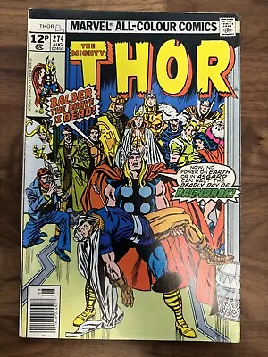 Buy The Mighty Thor Issue #274 *death Balder The Brave 1st App Sleipnir* Grade Fn/vf • 5.95£
