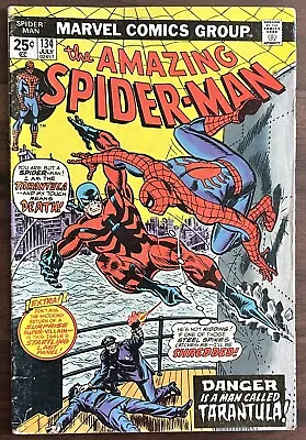 Buy 1974 Marvel Amazing Spider-Man #134 1st Tarantula 2nd Punisher • 79.94£