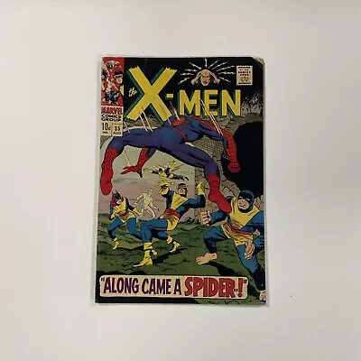 Buy X-Men #35 1967 VG 1st Spider-man Crossover Pence Copy • 85£