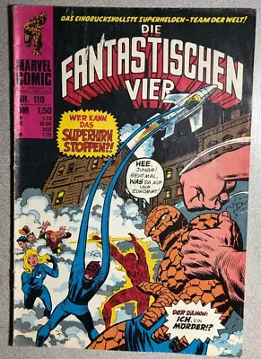 Buy FANTASTIC FOUR #110 (1978) German Language Comic Book DD VG+ • 11.98£