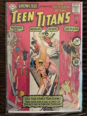 Buy SHOWCASE TEEN TITANS #59 (3rd APP TEEN TITANS 2nd WONDER GIRL) DC 1965 G/VG • 23.98£