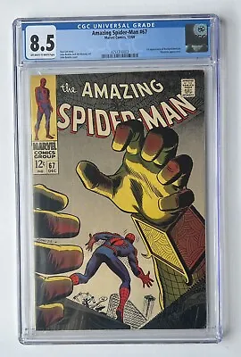 Buy Amazing Spider-man #67 - CGC 8.5 , Key First Appearance Of Randy Robertson • 258£