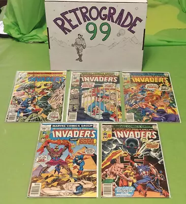 Buy The Invaders Comic Lot (5) 18-19, 21, 25, 29 Writing On UPCs  1977 • 11.91£