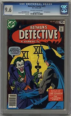 Buy Detective Comics #475 Cgc 9.6 Classic Cover! Off-white To White Pages 1978 • 315.97£
