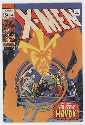 Buy Uncanny X-Men 58 Marvel 1969 FN Neal Adams 1st Havok Cyclops Jean Grey • 149.71£