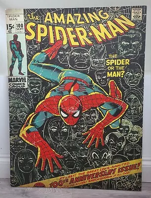 Buy 2012 The Amazing Spider-Man Canvas Poster Art 100th Anniversary Issue Vintage • 39.99£