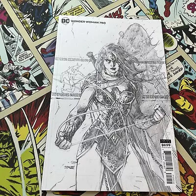 Buy Wonder Woman #750 Jim Lee Sketch Variant 1:100 • 50£