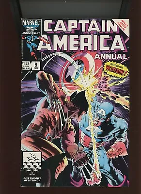 Buy (1986) Captain America Annual #8: KEY ISSUE!  ICONIC  MIKE ZECK COVER! (6.5/7.0) • 16.61£