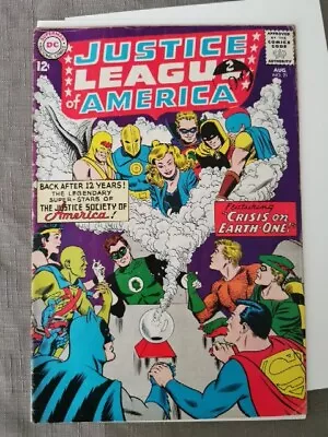 Buy DC JUSTICE LEAGUE OF AMERICA #21 1963 First Meeting Of The Justice Society • 150£