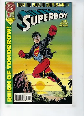 Buy SUPERBOY # 1 - DC Comics, TROUBLE IN PARADISE, Feb 1994 • 2.75£