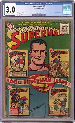Buy Superman #100 CGC 3.0 1955 4385185021 • 259.74£