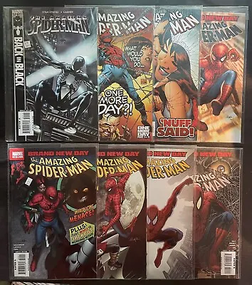 Buy Lot Of 8 Amazing Spider-Man Issues 541, 544, 545, 549, 550, 551, 552, & 553 • 18.96£