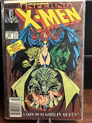 Buy Uncanny X-Men #241 Origin Of Madelyne Pryor As The Goblin Queen! Newsstand VF/FN • 7.11£