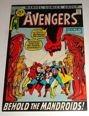 Buy Avengers #94 Neal Adams Classic Cool Cover Vf 8.0 1971 • 45.60£