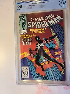 Buy AMAZING SPIDER-MAN # 252 CBCS 9.8 NM/MT - First Black Suit! • 1,584.72£