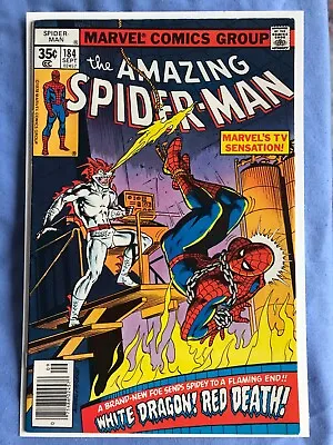Buy Amazing Spider-Man 184 (1978) 1st App Of The White Dragon, Cents • 11.99£