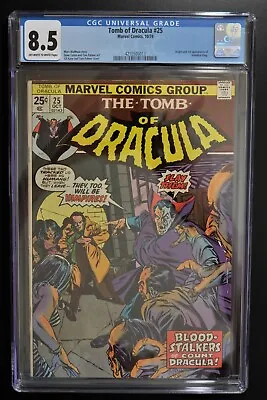 Buy TOMB OF DRACULA #25 CGC 8.5 - OW/W PAGES * 1st App. & Origin Of HANNIBAL KING* • 199.08£