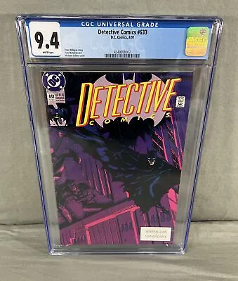 Buy Detective Comics #633 CGC 9.4 White Pages • 27.66£