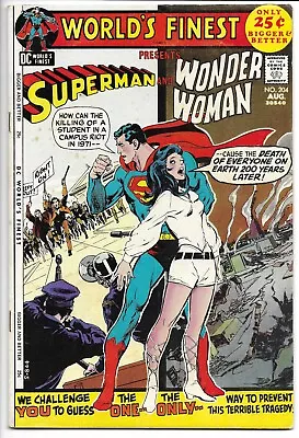 Buy World's Finest #204 Fn 6.0 Superman! Wonder Woman! Bigger & Better! Silver Dc! • 15.98£
