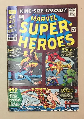 Buy Marvel Super-Heroes #1 (1966) | Good / Very Good | G/VG | 3.0 | MORE THRILLS! • 13.94£