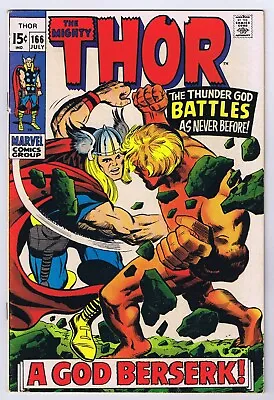 Buy Thor #166 FN 2nd Appearance Him (Adam Warlock) 1969 Marvel Comics • 150.36£