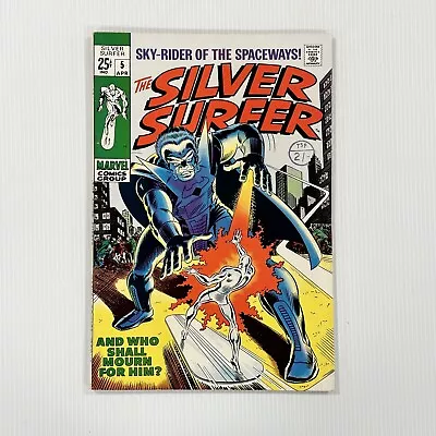 Buy Silver Surfer #5 1969 VF+ Cent Copy Pence Stamp • 240£