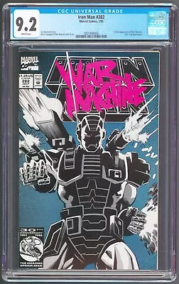 Buy Iron Man #282 CGC 9.2 NM- WP 1st Appearance War Machine 1992 Marvel Comics • 80.39£