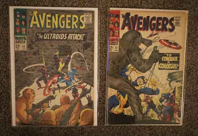 Buy Avengers Comic Issue 36 37 6.0 To 7.0 Grade Stan Lee HUGE AVENGERS RUN • 39.83£