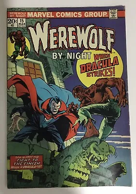 Buy Werewolf By Night #15  FN/VF Vs. Dracula (Marvel 1974) • 78.99£