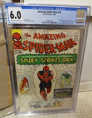 Buy Marvel Comics Amazing Spiderman 19 CGC 6.0 1964 Human Torch Sub Mariner • 729.99£