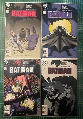 Buy Batman 404 405 406 407 Year One 1st Prints 1987 Frank Miller/Mazzucchelli VF/NM • 75£