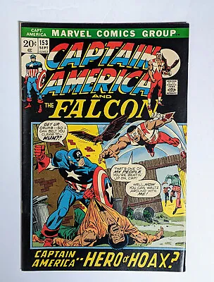 Buy CAPTAIN AMERICA # 153 (1972) Bronze Age Marvel Comic Picture Frame Cover VFN • 11.85£