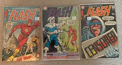 Buy The Flash | DC Comics Lot Of 3 | Silver Age | # 166, 193, Special 200th Edition • 19.98£