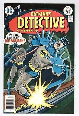 Buy Detective Comics 467 VF Batman Hawkman Calculator Marshall Rogers 1977 DC P943 • 21.59£