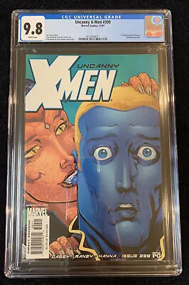 Buy Uncanny X-Men #399, CGC 9.8, Marvel Direct, November 2001, 1st App Of Stacy X • 63.95£
