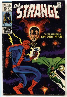 Buy Dr Strange #179--1969--Marvel Comics--Spider-man--Ditko--VG • 39.81£