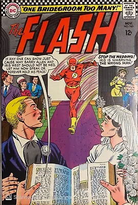Buy DC Comics The Flash #165 Silver Age 1966 Marriage Of Barry Allen And Iris West • 28.15£