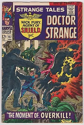 Buy Strange Tales #151 With Nick Fury Agent Of SHIELD & Dr. Strange, Fine Condition • 26.09£
