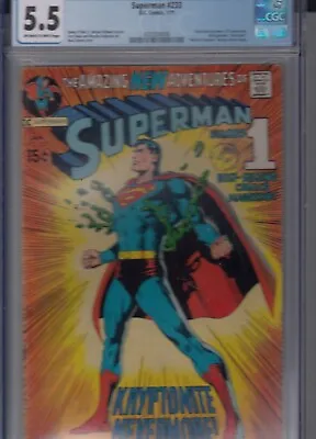 Buy Superman 233 - 1971 - Adams Cover - CGC 5.5 Fine - • 164.99£