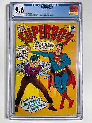 Buy Superboy #144 Cgc 9.6 White Pages 2nd Highest Graded Vibrant Colors • 355.77£