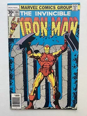 Buy Invincible Iron Man #100 (1977)- 100th Issue- Jim Starlin Cover Gemini Shipped! • 16.09£