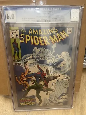 Buy Amazing Spider-Man # 74 CGC Graded At 6.0 (1969)🔥🔥🔥 • 70.95£