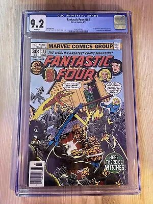 Buy Marvel FANTASTIC FOUR #185 1st Print Aug 1977 CGC 9.2 NM- 1st Nicholas Scratch • 99.99£