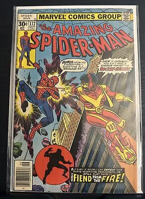 Buy Amazing Spider-man #172 Fn+ Key Molten Man 1st Rocket-racer Newsstand 1977 • 12.80£
