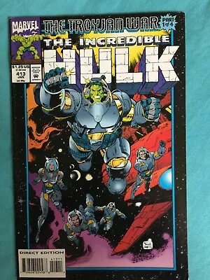 Buy Free P&P; Incredible Hulk #413, Jan 1994:  The Troyjan War , Part One • 4.99£