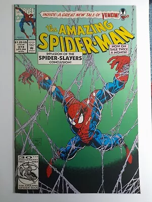 Buy 1993 Amazing Spiderman 373 NM.Venom Back Up Story.Marvel Comics • 12.86£