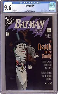 Buy Batman #429D CGC 9.6 1989 4332636021 • 52.18£
