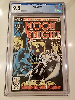 Buy Moon Knight 3 CGC 9.2 Marvel Comics 1981 1st Midnight Man • 46.65£